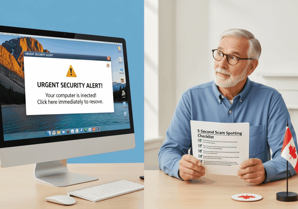 The 5-Second Scam Spotting Checklist Every Alberta Senior Needs | Y-Not Tech Services - Lethbridge, AB