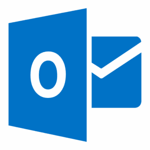 Microsoft Outlook logo - an O with envelope behind it.
