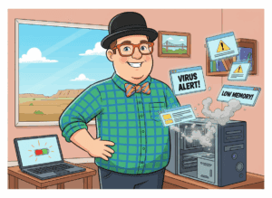 Lethbridge computer repair technician helping local Lethbridge client